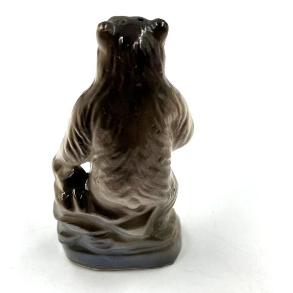 Antique Vintage Glen Oak Park Zoo Porcelain Bear Japan Made MCM CHIPPED Ear - Picture 7 of 9